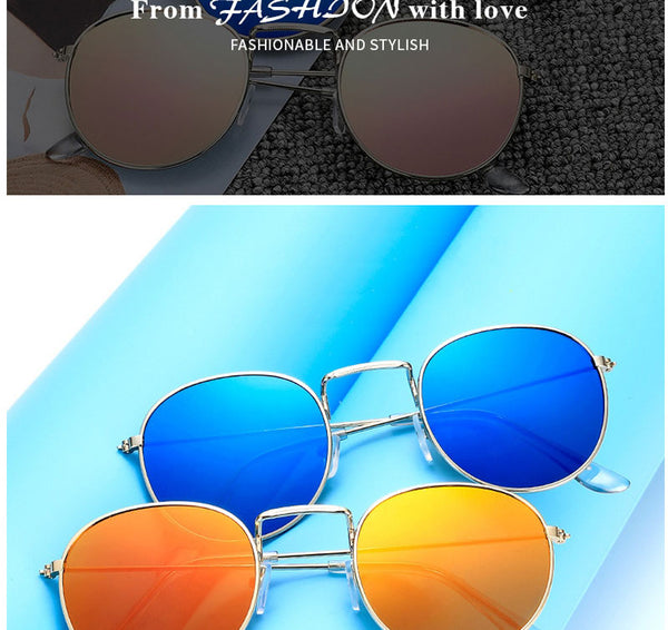 RBROVO 2019 Vintage Oval Classic Sunglasses Women/Men Eyeglasses Street Beat Shopping Mirror Oculos De Sol Gafas UV400